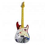 EART AL-112  Электрогитара стратокастер SSS с рисунками